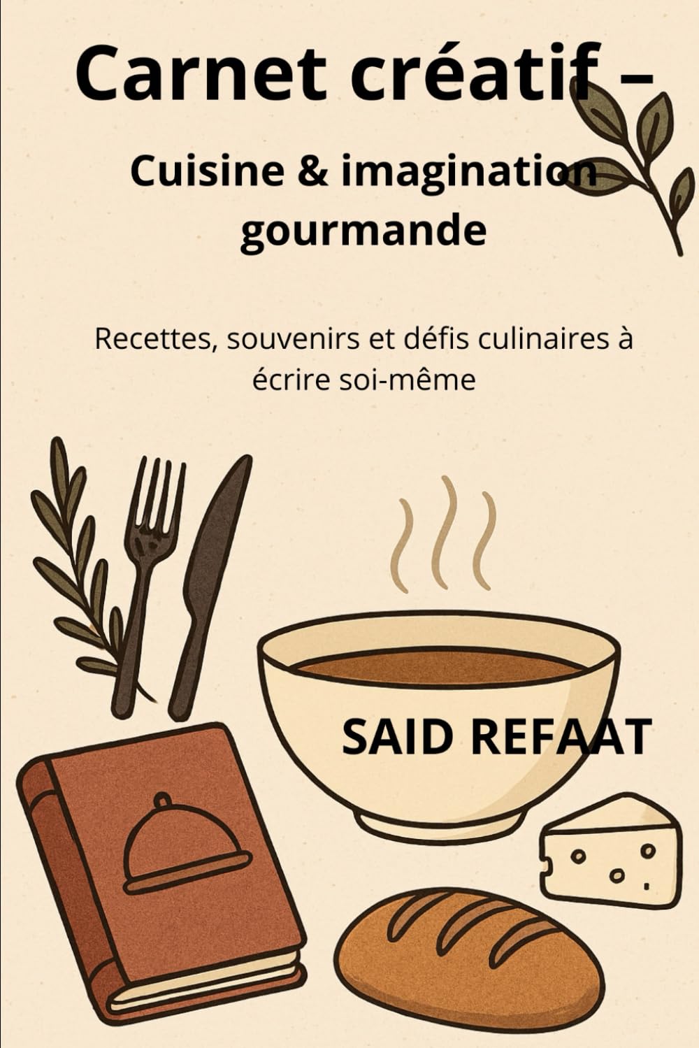 Carnet créatif – Cuisine & imagination gourmande: Recettes, souvenirs et défis culinaires à écrire soi-même
