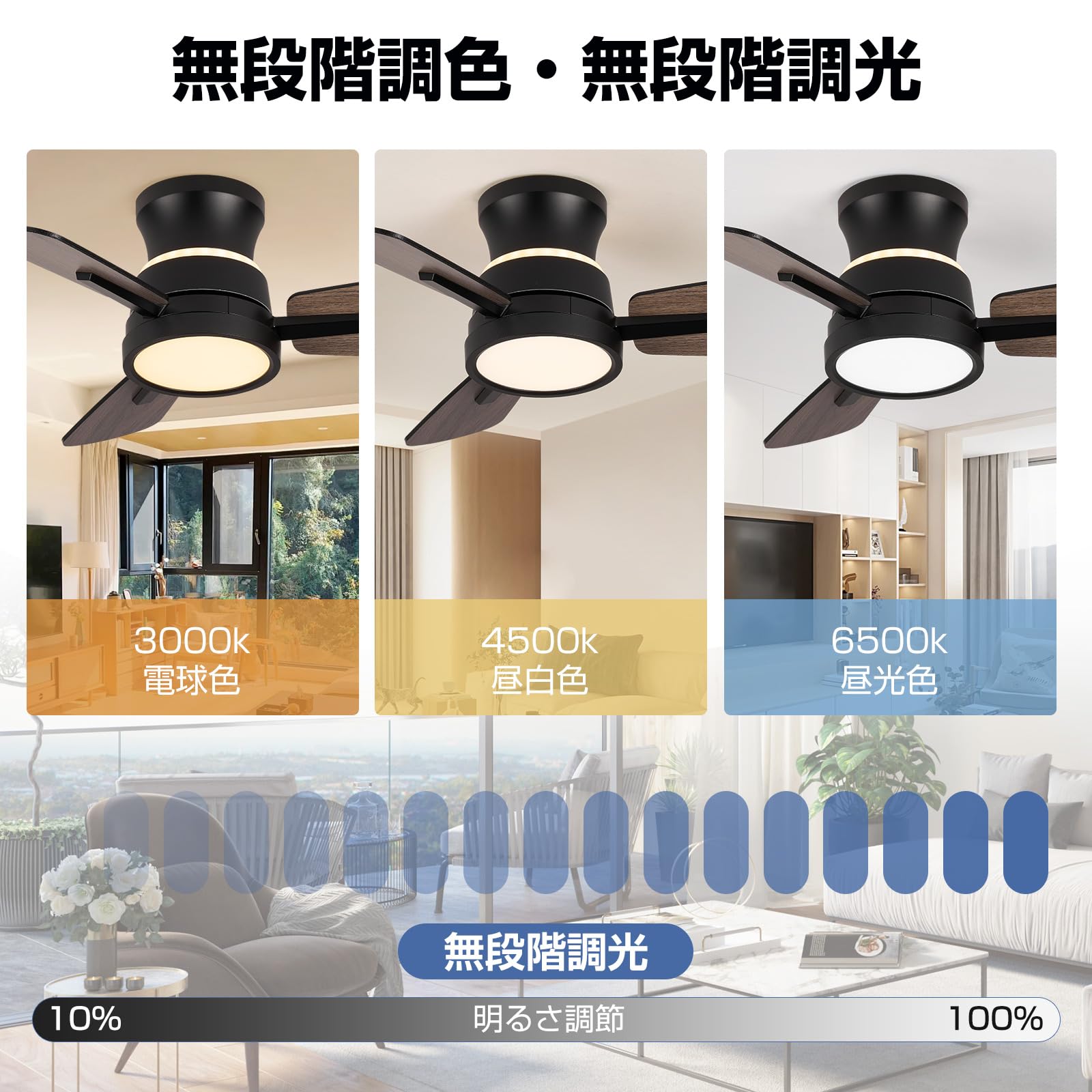 Amazon.co.jp : 【間接照明】XiGLOW シーリングファンライト 6-8畳