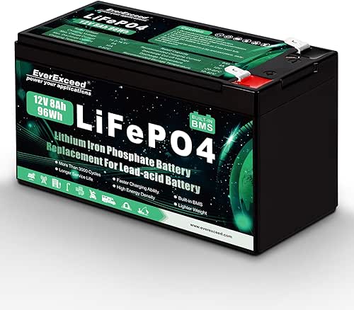 12V 8Ah Lifepo4 Battery 3000+ Deep Cycles 12V Lithium Battery
