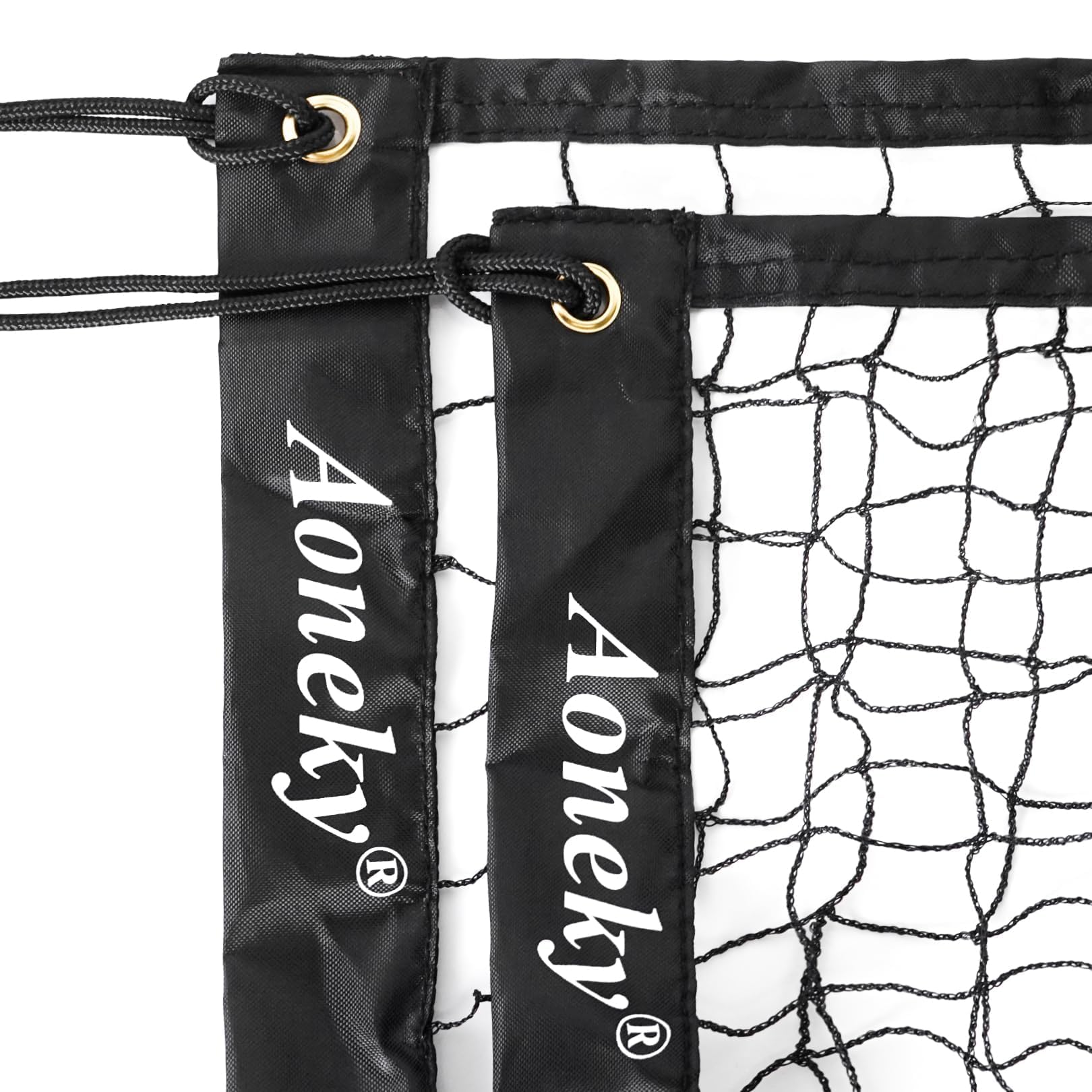 Aoneky Rete da Pallavolo 4,5M/6,4M/ 9,5M, Nylon, con Corda, Rete Badminton Volley Tennis Calcio per Piscina, Spiaggia, Giardino