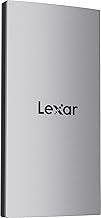 Lexar 2TB ES3 External SSD, Up to 1050MB/s Read, Storage Expansion, Compatible w/USB-C Smartphones, iPhone 15/16, PC, Mac, Tablets, Sleek & Sturdy Design, Silver (LES3XXX002T-RNSAU) - Produto 10 mais recomendado com 4.5 estrelas