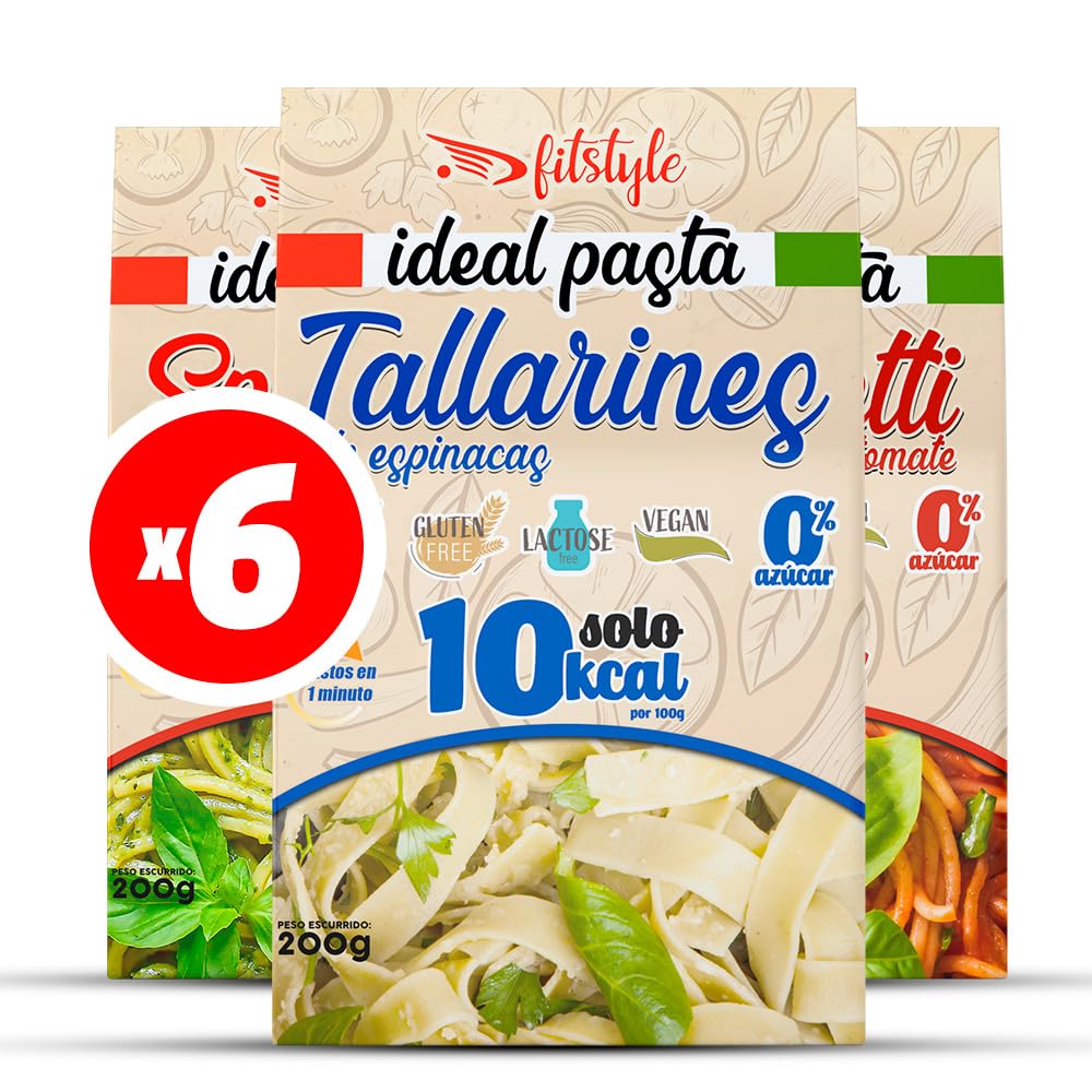 (x6) Pasta Konjac FITstyle | Konjac | Sin calorías | Saciante | Escurrir, aliñar y listo (6 x Spaghetti) — view 8