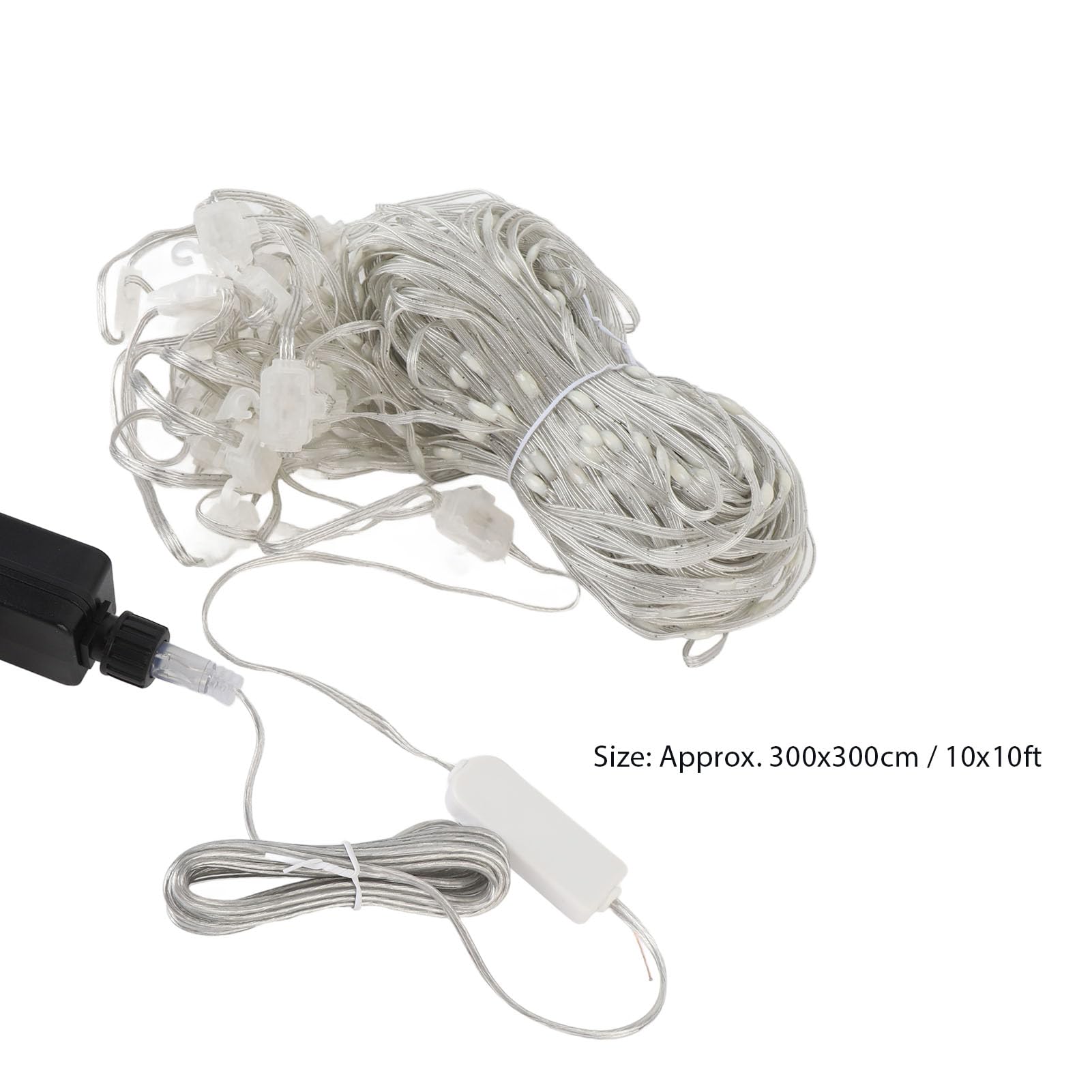 Finestra Luminosa RGB LED Luci Natalizie per Tende 10ft Bluetooth APP Telecomando Programmabile Sincronizzazione Musicale Luce per Tende Interni Ed Esterni Feste (Spina europea 200‑240 V)