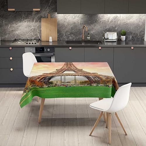 Miniatura 10 de Retro 60S 70S Design Manteles para mesa de 6 Sillas - Decoración de mesa de picnic pequeña de 54 x 72 pulgadas