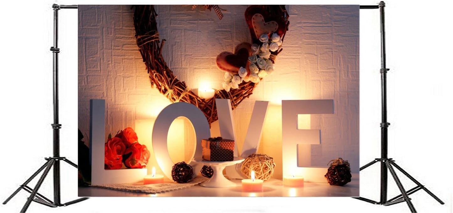 Best LFEEY 10x8ft Vinyl Backdrop Photography Background Happy Valentine's Day Romantic Room Interior Decoration Background Words Love Wicker Heart Candle Lovers Girls Portrait Photo Studio Discount LFEEY 10x8ft Vinyl Backdrop Photography Background Happy Valentine's Day Romantic Room Interior Decoration Background Words Love Wicker Heart Candle Lovers Girls Portrait Photo Studio