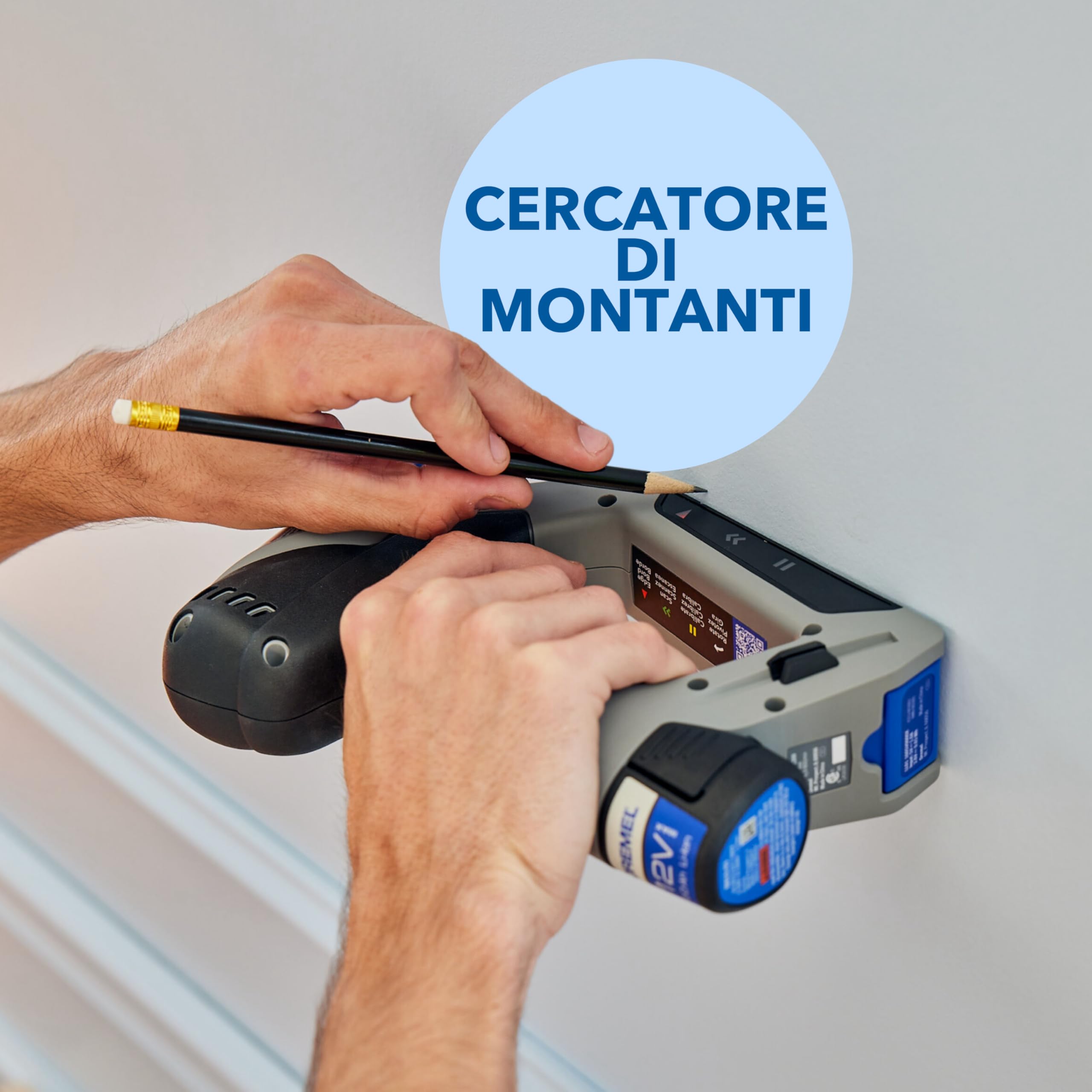 Dremel Blueprint Trapano Avvitatore 12V 3 in 1 Brushless con Cercatore di montanti, Livello laser staccabile, Batteria+Caricatore 2,0 Ah, Set di punte per trapano e avvitamento, Livella a Bolla DD12V