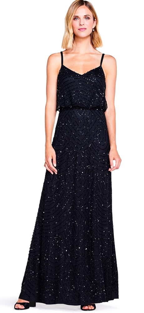 Amazon.com: Adrianna Papell Women's Art Deco Beaded Blouson Amazon.com: Adrianna Papell Women's Art Deco Beaded Blouson