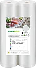 BoxLegend Rouleau Sous Vide Alimentaire 28x600cm 2 Rouleaux Convient à Toutes les Machines D'étanchéité Sous Vide, pour la Conservation des Aliments et la Cuisson, sans BPA