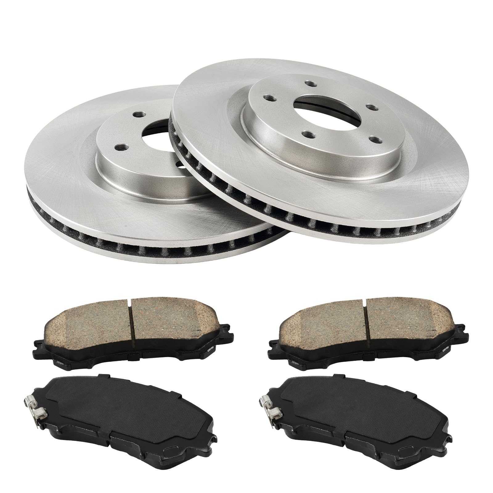 KAC Front Brake Kit,Brake Rotors and Ceramic Brake Pads Replacement for Rogue 2014 2015 2016 2017,OEM#31512+D1737