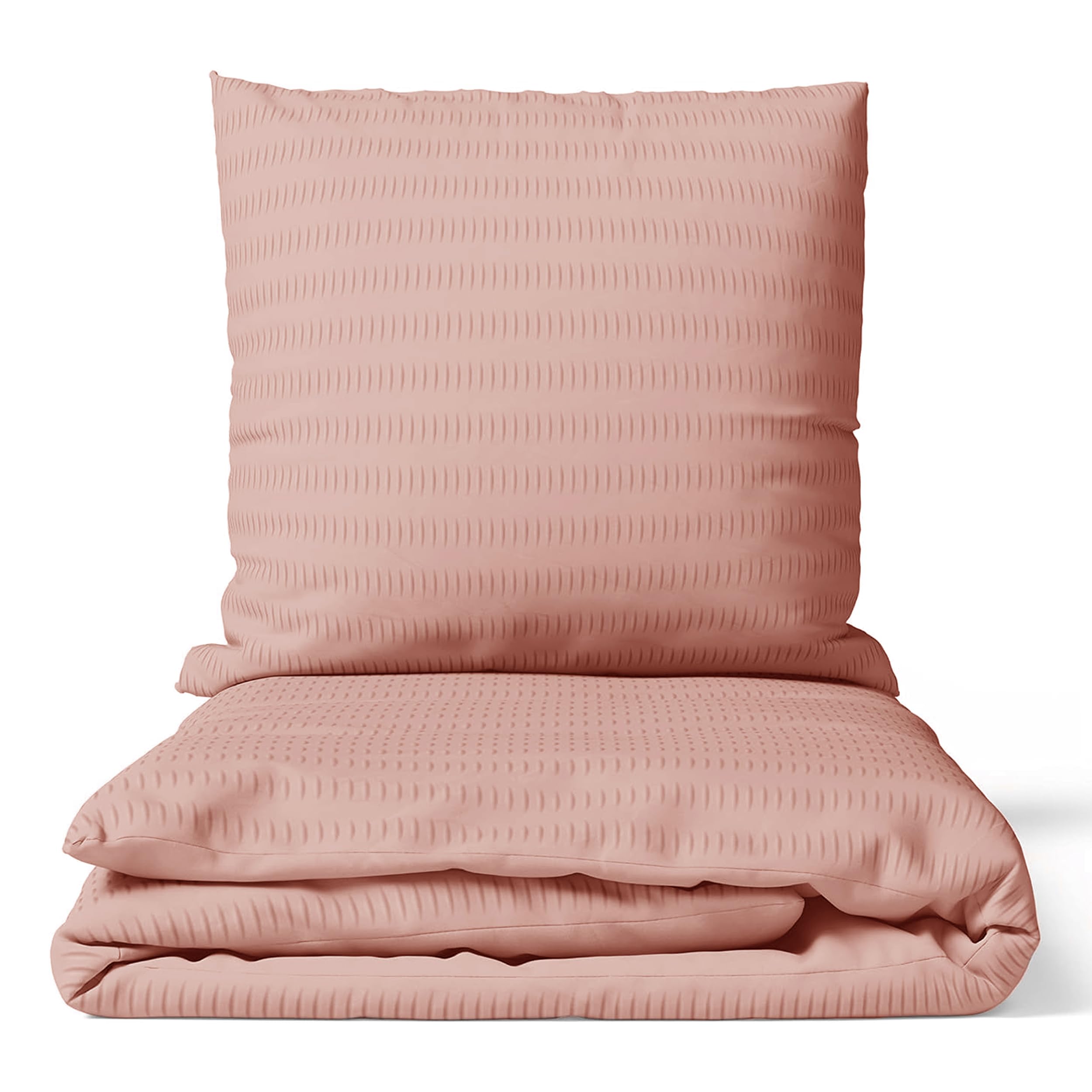 Janine Design Seersucker Bettwäsche Tango 2444-09 1 Bettbezug 155 X 220