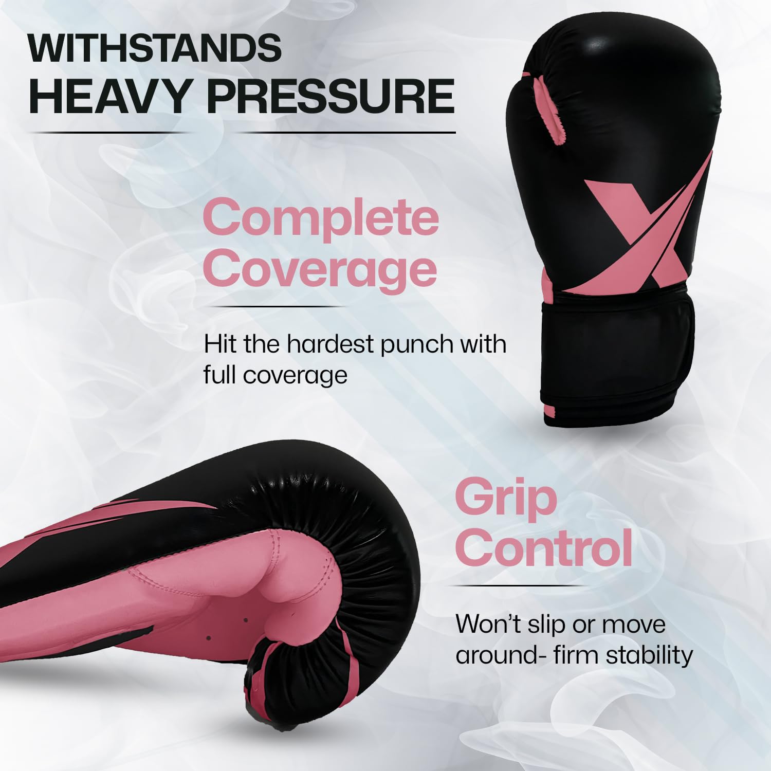Xn8 - Guantoni da boxe in finta pelle, per kickboxing, MMA, Grappling, muay thai, karate, palmo ventilato, protezione multistrato per uomini e donne (226,8 g, 283,5 g, 340,2 g, 396,9 g, 453,6 g)