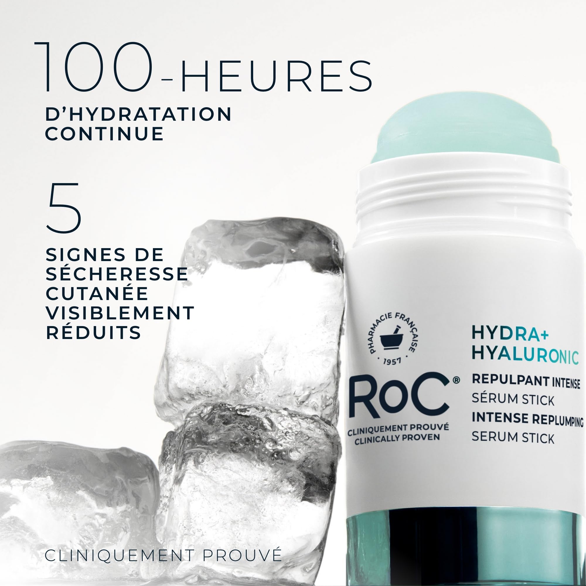 RoC Hydra+ Serum Stick | Soin de la peau aux peptides et à l'acide hyaluronique pour le visage | 30 g