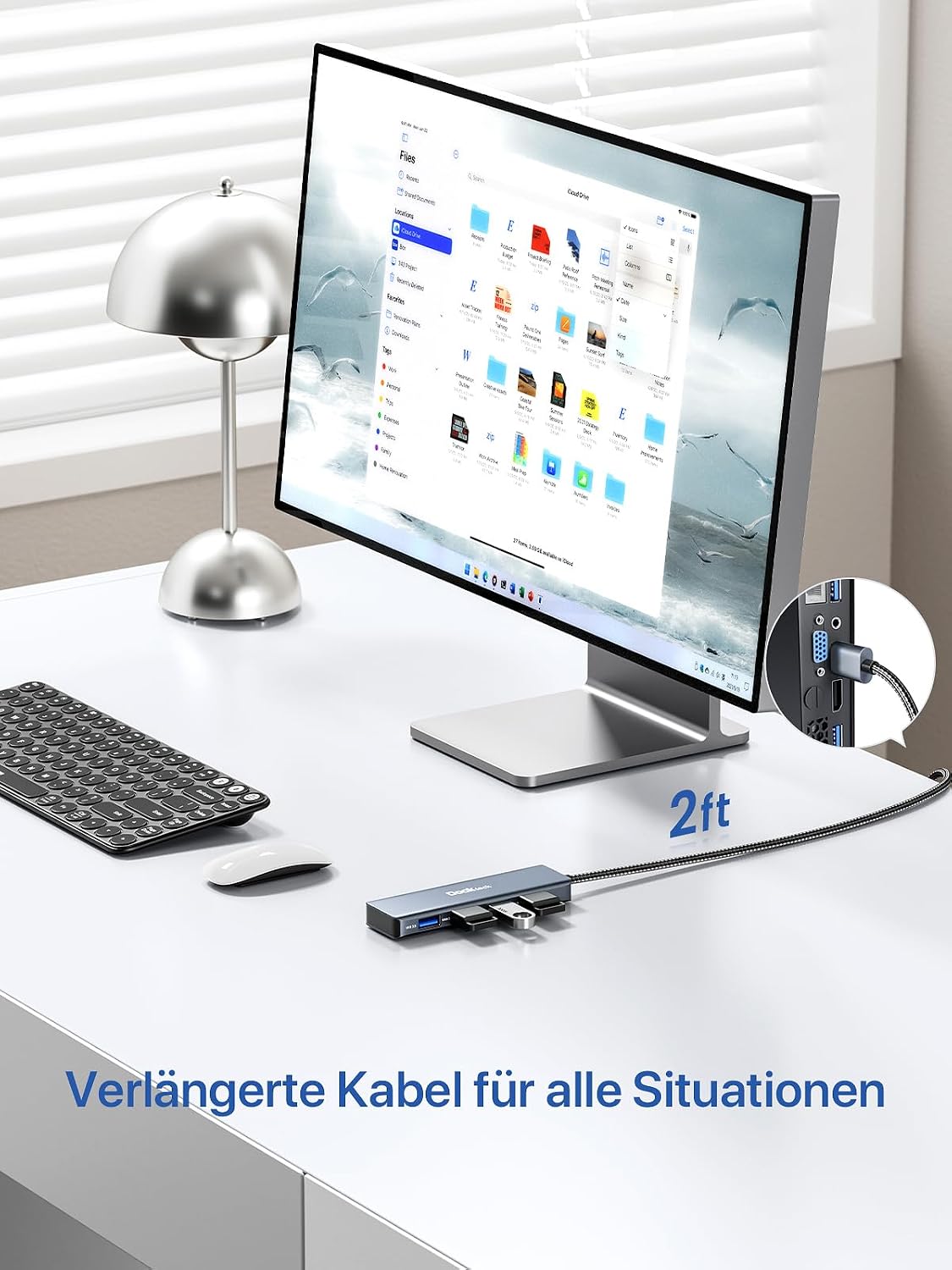 USB Hub, Dockteck 4-Port USB 3.0 Splitter image 5