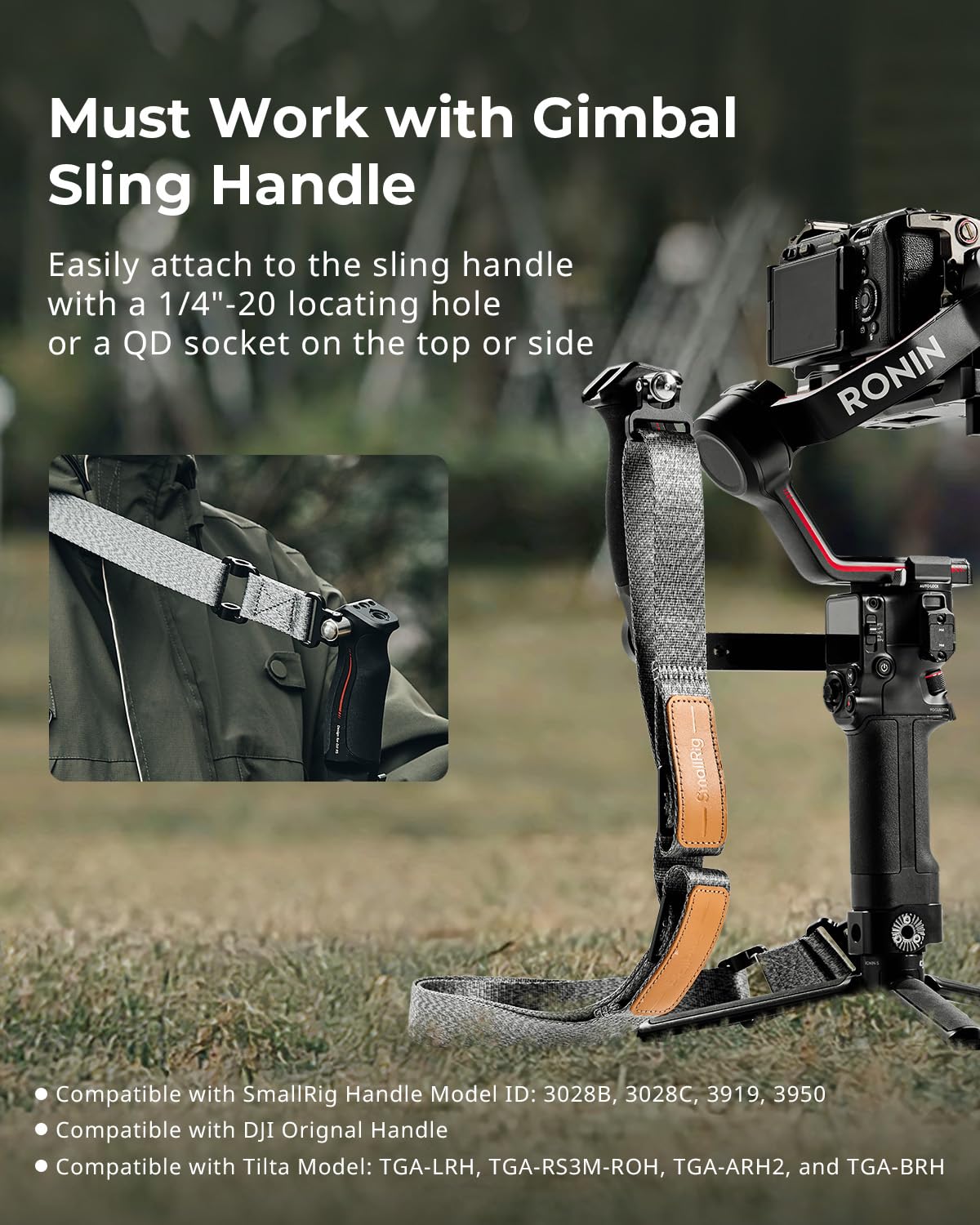 スリングハンドルキット DJI対応 RS 2/RS 3/RS ショルダーサポート Amazon | SmallRig スリングハンドルキット DJI対応 RS 2 / RS 3