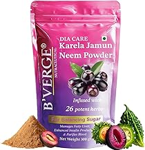 Karela Jamun Powder for Diabetic Detox | Blend of 26 Potent Herbs for Balancing Sugar | 100% Ayurvedic | 300 grams