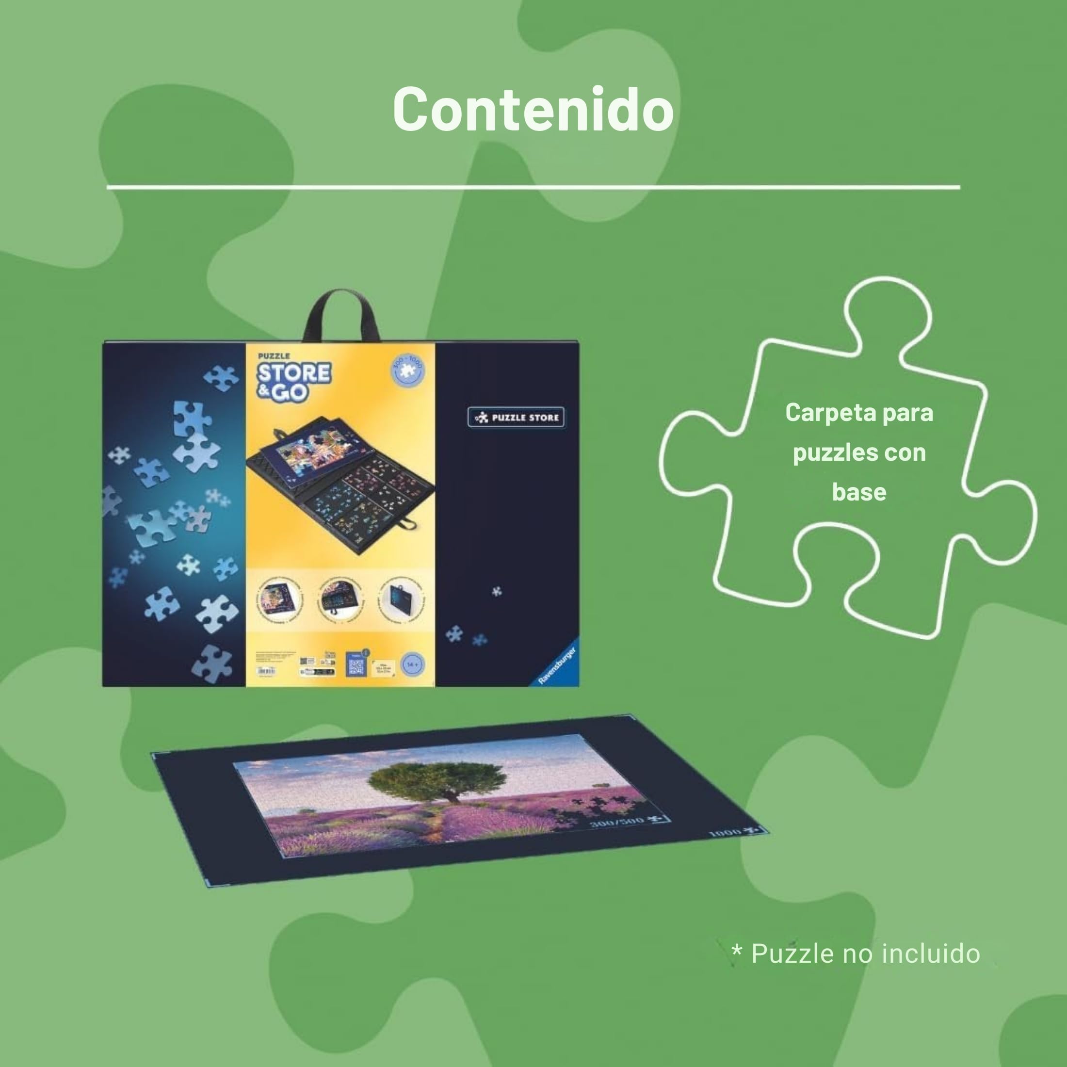 Ravensburger - Carpeta Puzzle Transportable | Tapete Puzzle | Guarda Puzzles | Tapete para Puzzles | Idea Regalo