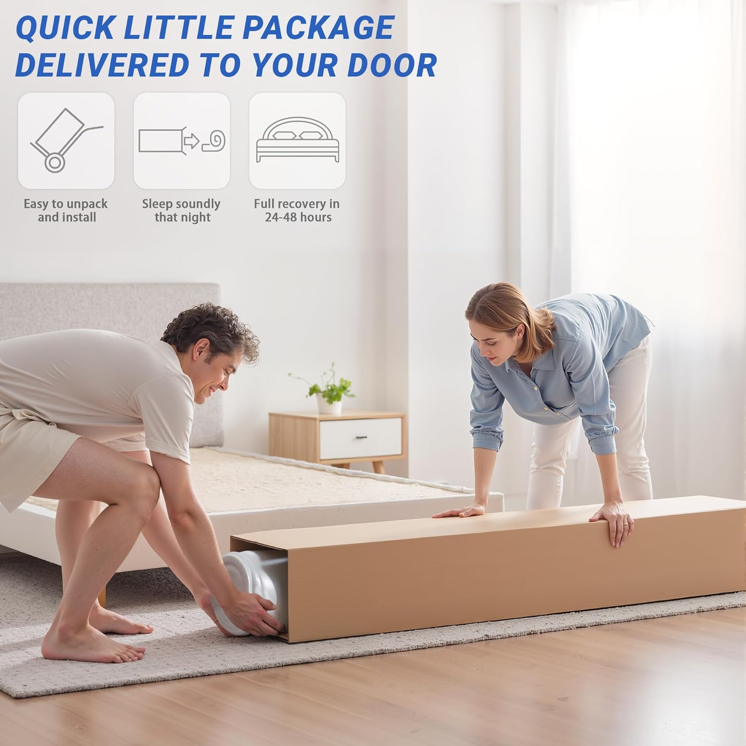 inight 14 Inch King Size Hybrid Mattress, Medium Firm Spine Alignment with Nebulign Foam & Silent Pocket Coils, Motion Isolation, Fiberglass Free, CFR 1633 Compliant