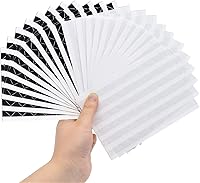 Vista 6 de VIPbuy 2244 calcomanías de esquina autoadhesivas para álbumes de recortes, álbum de fotos, diario, manualidades, 22 hojas (negro y transparente)