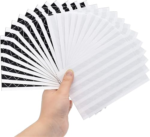 Miniatura 6 de VIPbuy 2244 - Pegatinas adhesivas para esquinas, para álbumes de fotos, diario, 22 hojas (negro y transparente)