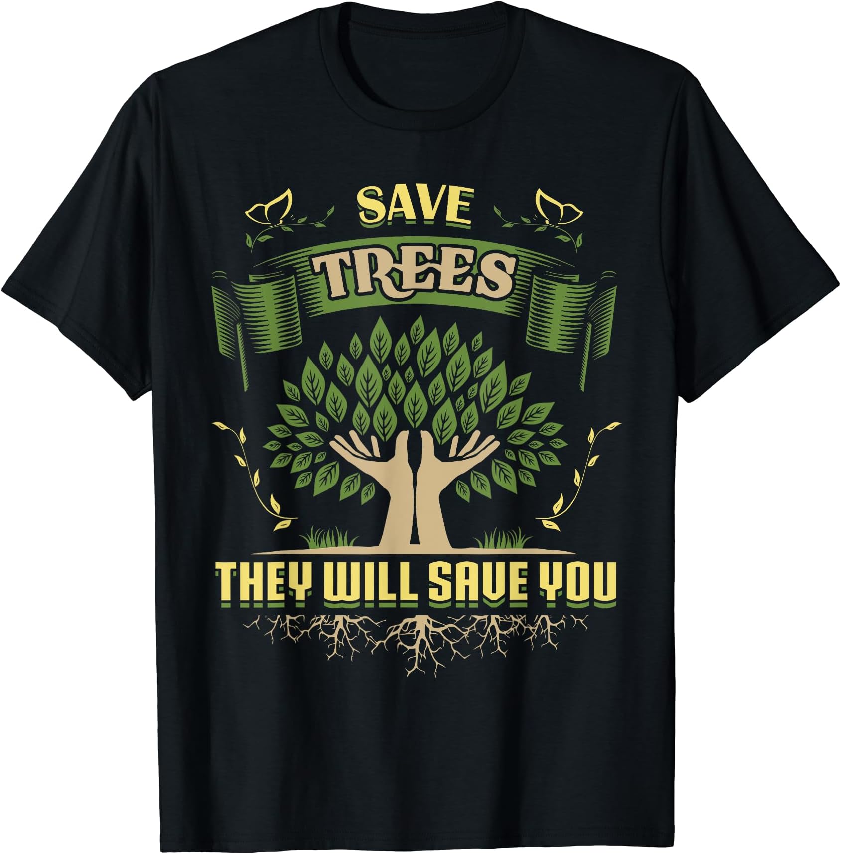Save Trees Hug A Tree Hugger Save the Earth Day Planet