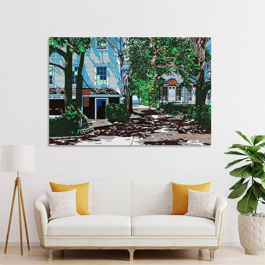 Amazon.co.jp: 鈴木英人《プロビンスタウン ハウス2》ポスター