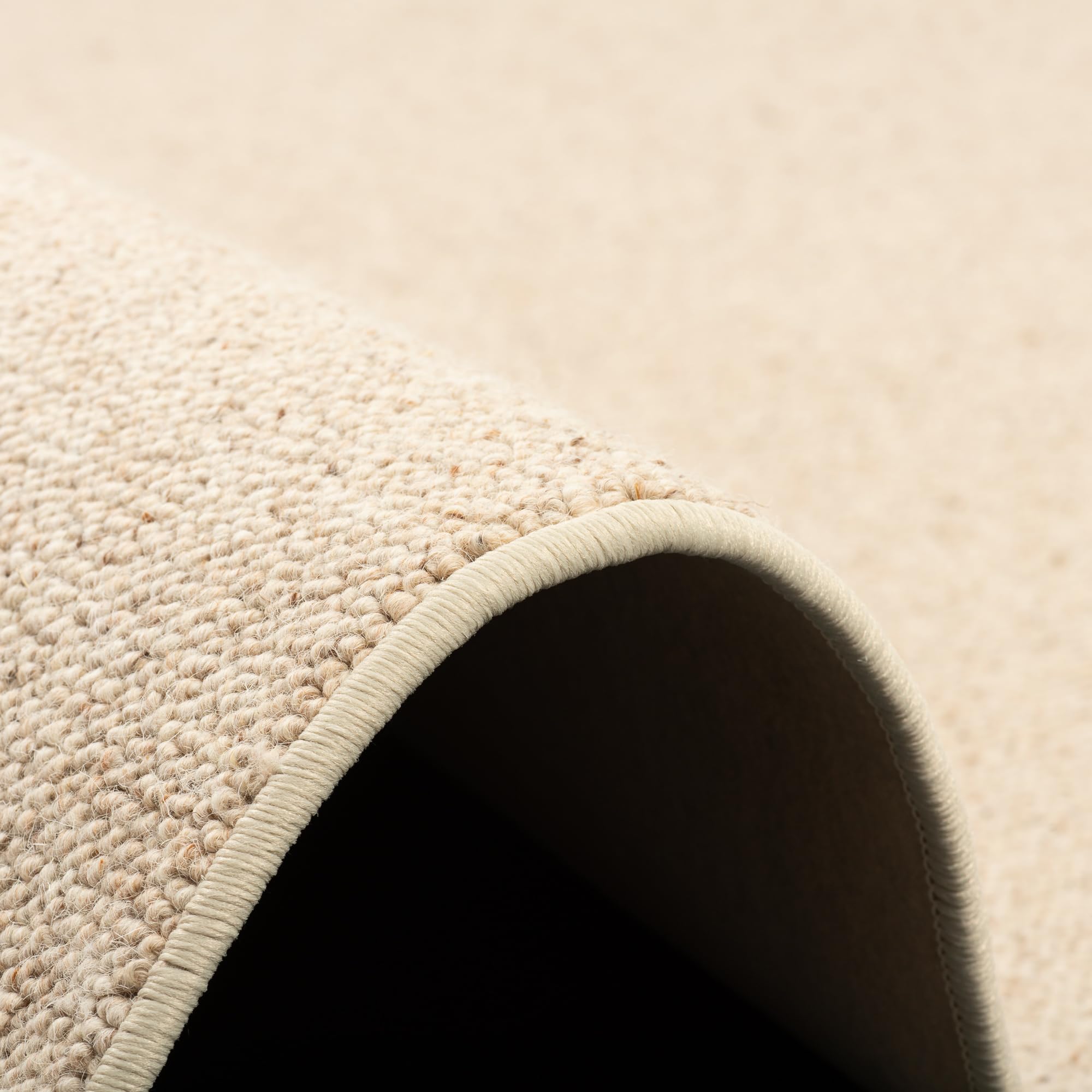 Snapstyle Berbère - Tapis en Laine Naturelle - Beige - 17 Tailles