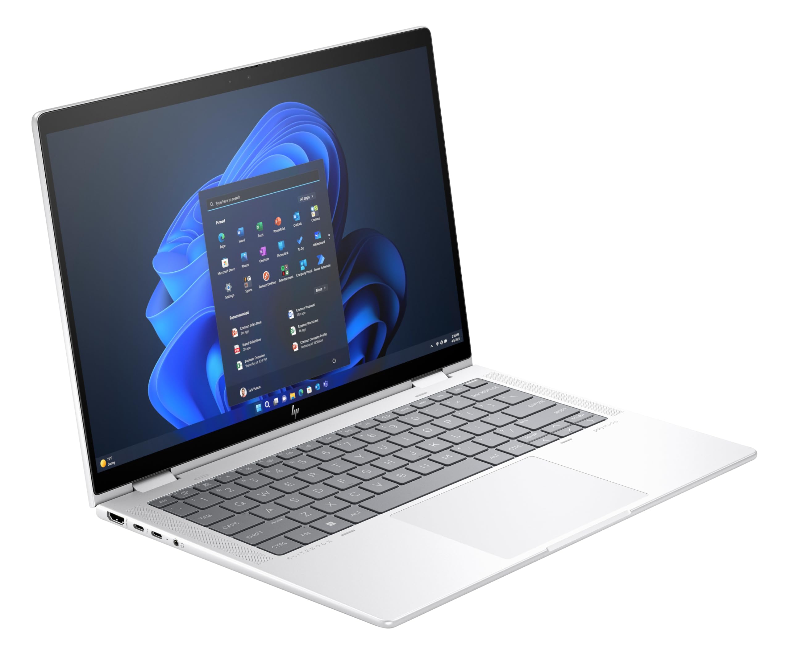 HP EliteBook 1040 G11 14 Zoll (35,6 cm) WUXGA Display, Intel Core Ultra 5 125H, 16GB LPDDR5x RAM, 512GB SSD, Intel Arc Grafik, LTE, QWERTZ Tastatur, Windows 11 Pro, Silber