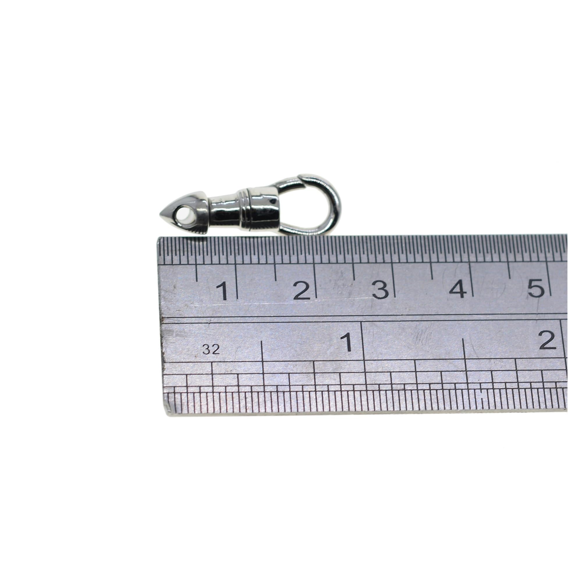 Metalowe zapięcie homarowe 8 sztuk 24mm Korea mini małe stałe 304 zegarek kieszonkowy ze stali nierdzewnej typu Bullet obrotowy klip pring karabińczyk zapięcie klamrowe pozłacana(Mixed color)