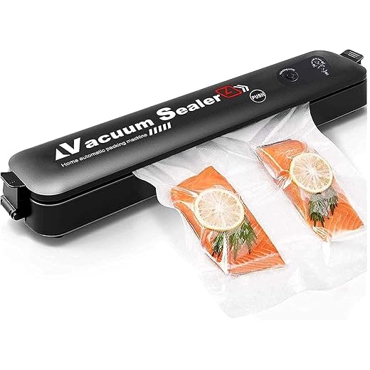 HENIRAG Vacuum Sealer Machine, Automatic Fresh Food-Sealer, Vacuum Packing Machine For Fruits, Meat Preservation With Dry & Moist Sealing Modes With LED(DESIGN-1)