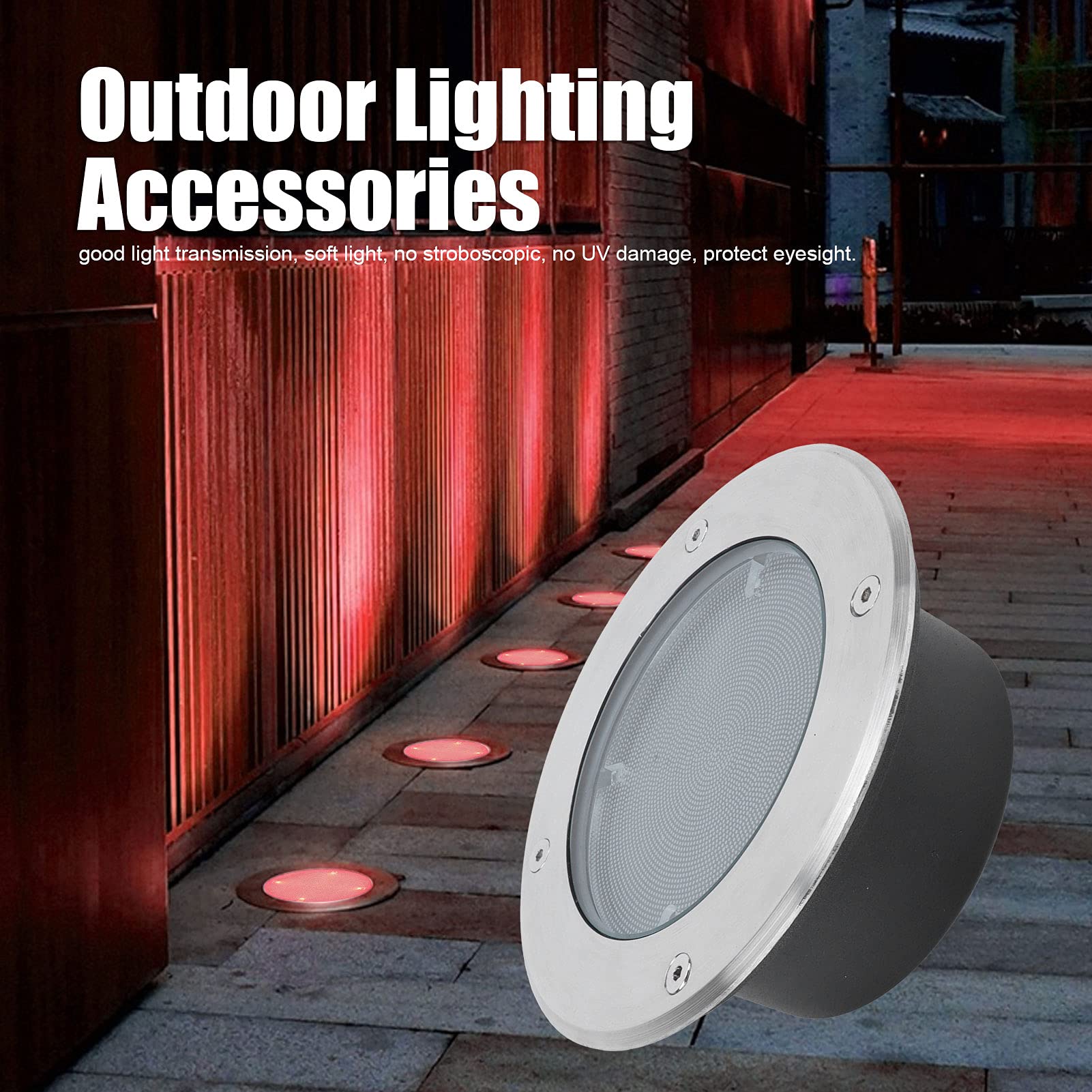 Hyuduo Lampes Solaires Enterrées pour Sol, Chemin Lumineux Intelligent du