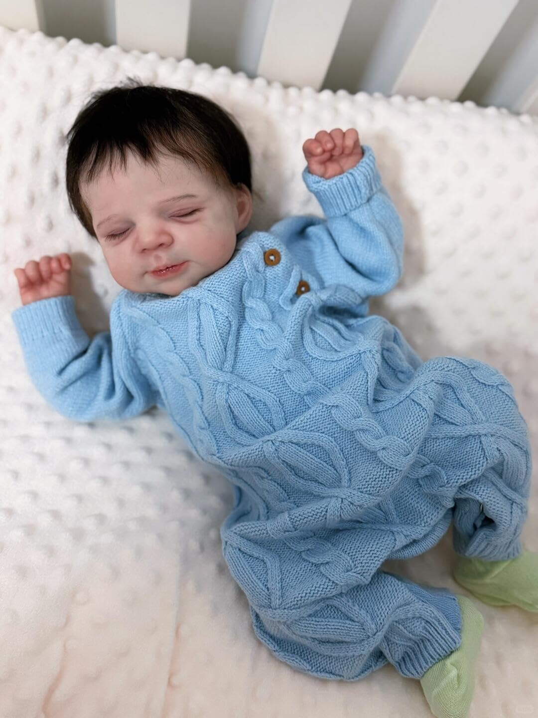 RXDOLL W pełni silikonowe lalki Reborn Baby Dolls 45 cm realistyczna lalka bobas silikon pełny chłopiec, możliwe anatomicznie poprawne noworodki, które wyglądają na prawdziwe życie Reborn lalki
