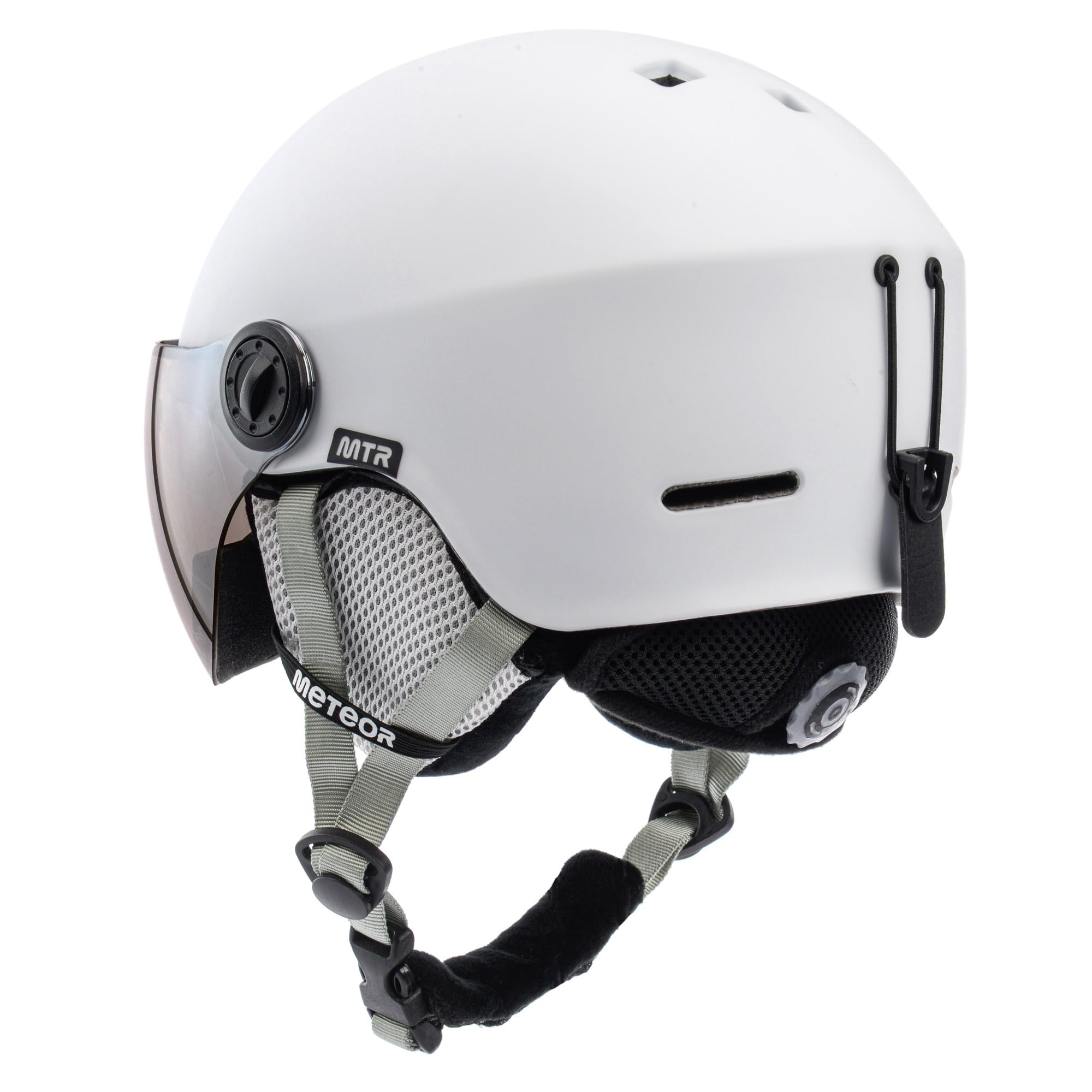 meteor Casque de Ski avec Visière Intégrée - pour Hommes Femmes et Jeunesse - Helmet Snowboard Professionnel de Sports de Neige