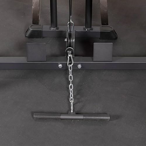Miniatura 6 de Titan Fitness T-2 Series 71" LAT Pulldown y accesorio de fila baja, capacidad de 300 libras de capacidad, torre de polea LAT montada en bastidor que