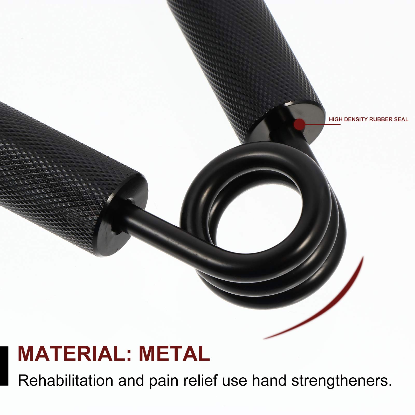 Poignée De Musculation Abaodam – Exerceur De Force Pour Avant-bras, Doigts, Poignet, Métal Antidérapant, Noir, Pour Sportifs