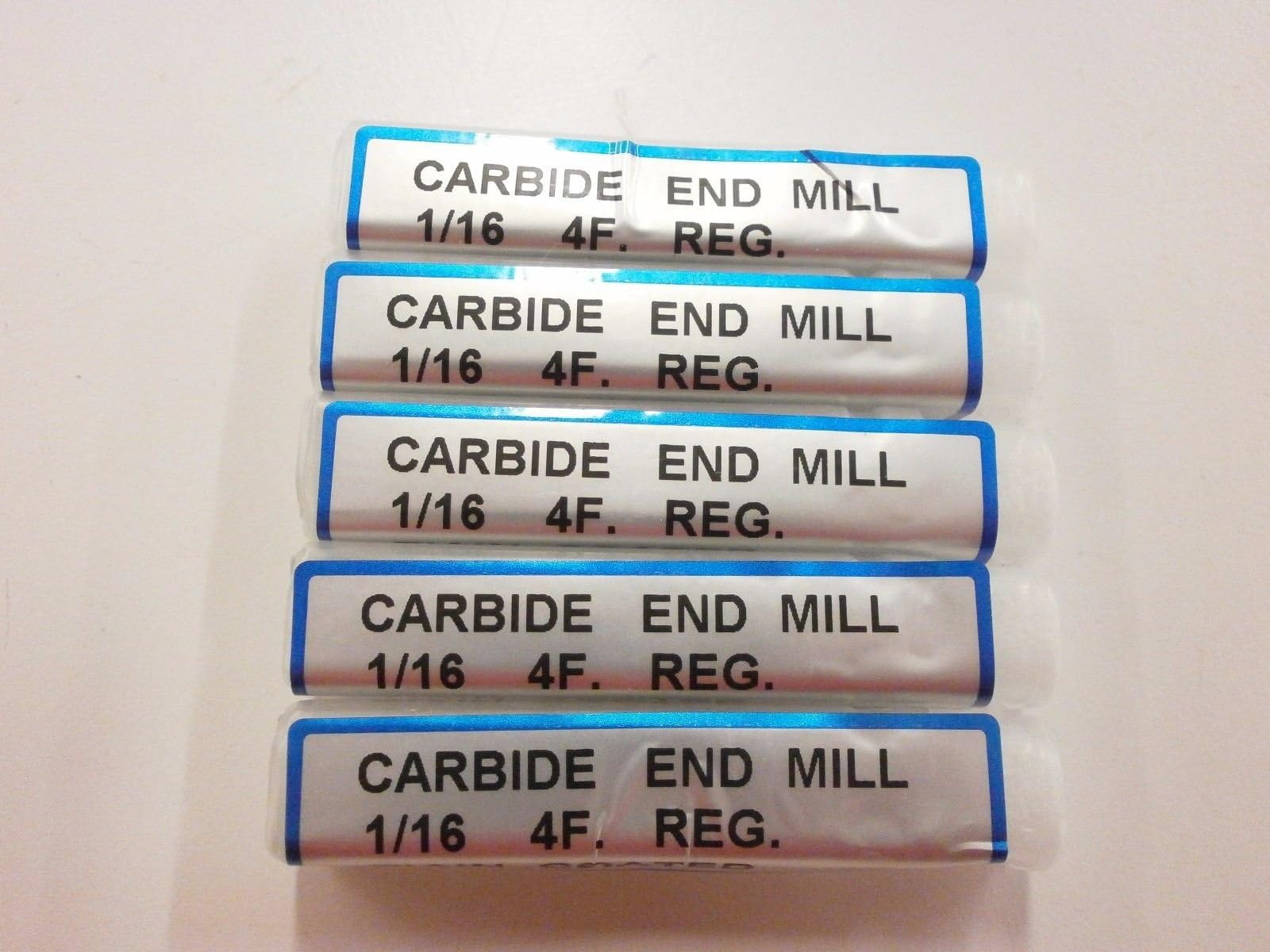 5pc) 1/16" YG1 Generic Solid Carbide End Mill TiAlN Coated .062 YG-1 4 Flute Endmill