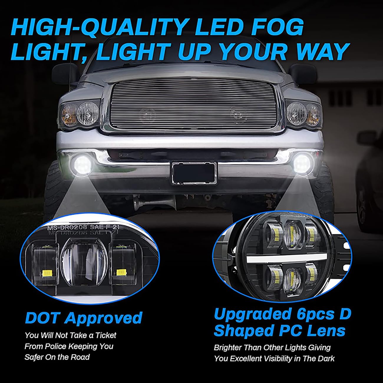 DRL Światło przeciwmgielne LED do Dodge Ram 1500 2002-2008 dla Dodge Ram 2500/3500 Pickup Truck 2003 2004 2005 2006 2007 2008 2009