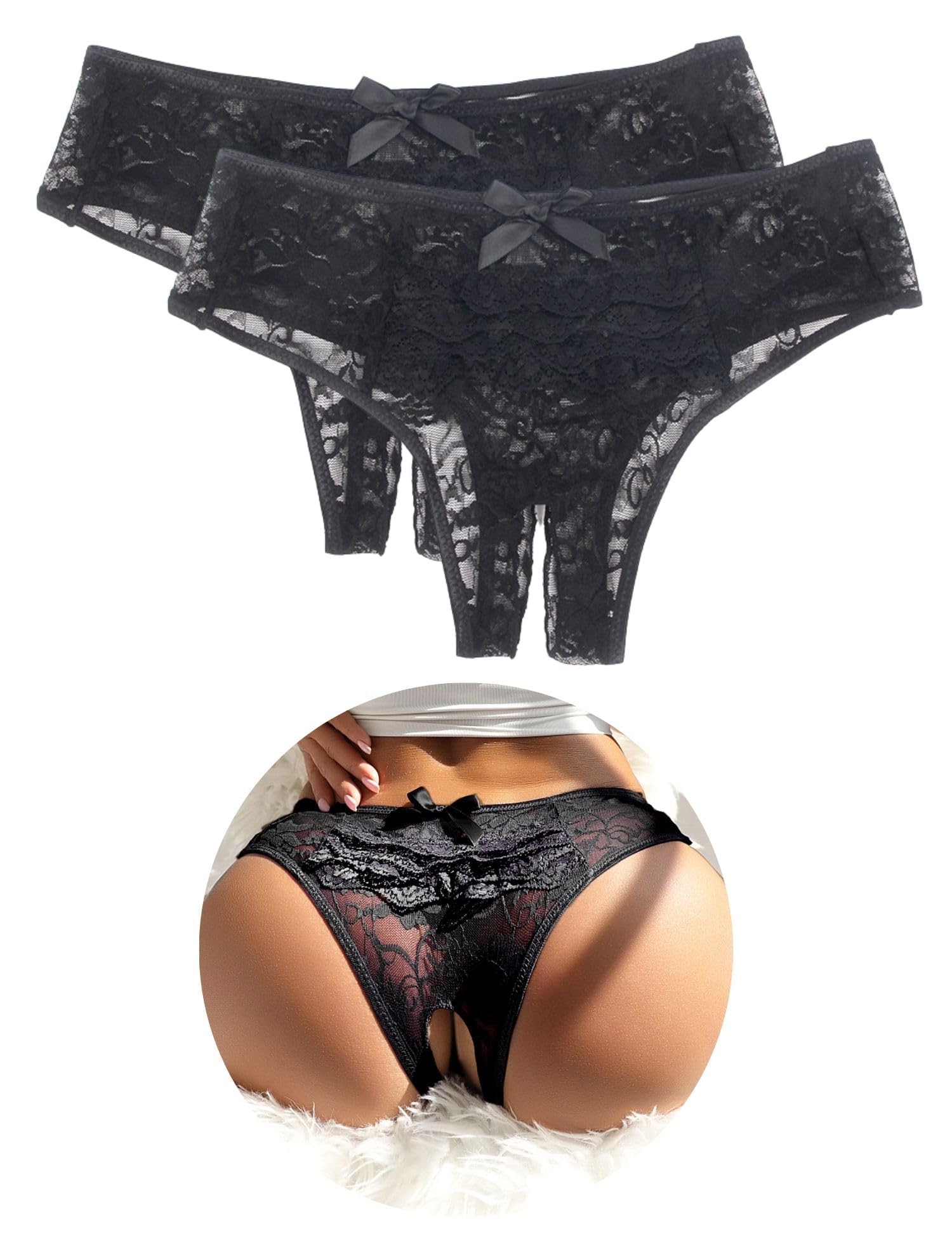 ohyeahlady Damskie Majtki Kwiatowa Koronka Majtki Bielizna Bielizna Plus Size