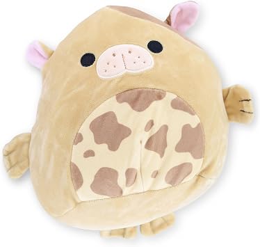 Squishmallows Official Kellytoy Plush Sea Life Squad Squishy Soft Plush Toy Animals Bittie Chocolate Milk Sea Cow, 8 Inch
