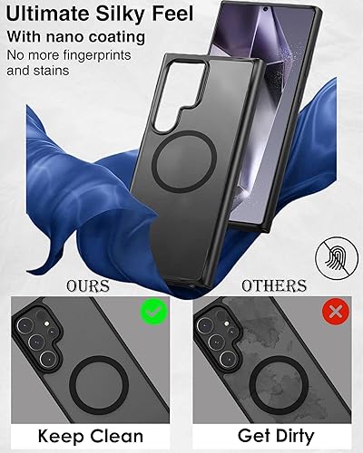 Miniatura 3 de STORMTAL Funda para Samsung Galaxy S24 Ultra, compatible con MagSafe, protección de grado militar, carcasa magnética delgada con parte trasera
