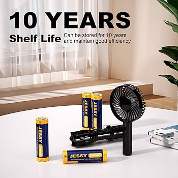 Amazon.com: JESSY 8 Pack 18650 Rechargeable Battery Flat Top