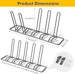 XCSOURCE 5 Bike Floor Storage Rack, Adjustable Bicycle Parking Stand | Steel, Dual Purpose Bike Holder, 2 Anchor Brackets, Garage Organizer for Mountain, Road & Kids Bikes, Indoor or Outdoor Use