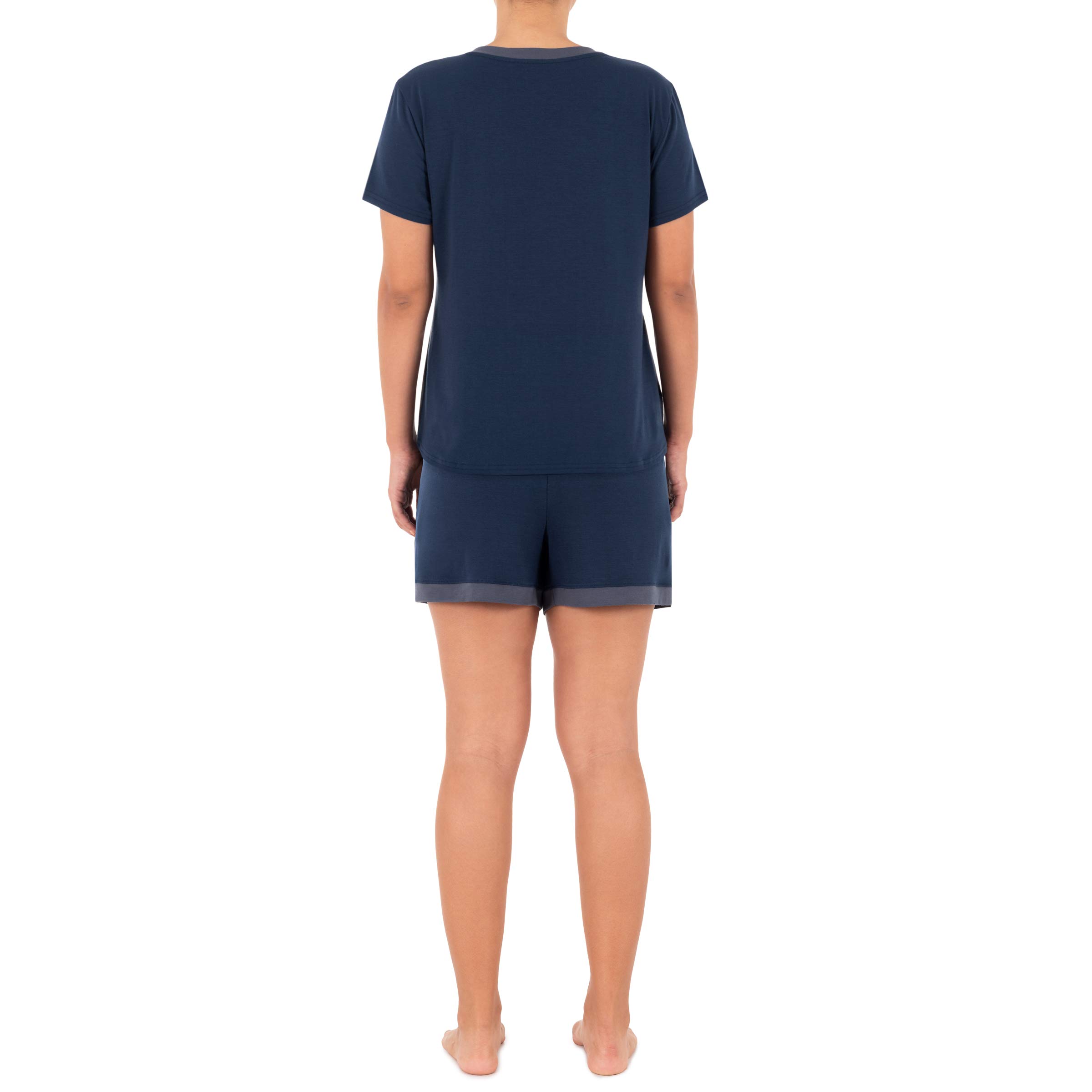 Fruit of the Loom Short Sleeve tee and Short 2 Piece Sleep Set Juego de Pijama Mujer