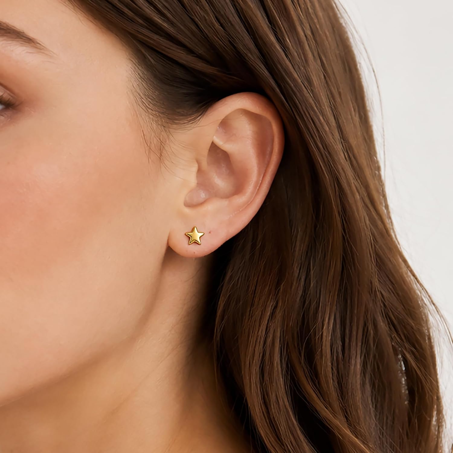 CHIC & ARTSY 925 Sterling Silver Stud Earrings - Dainty Small Satr/Moon/Heart/Cat/Butterfly/Paw Earrings for Women with Box