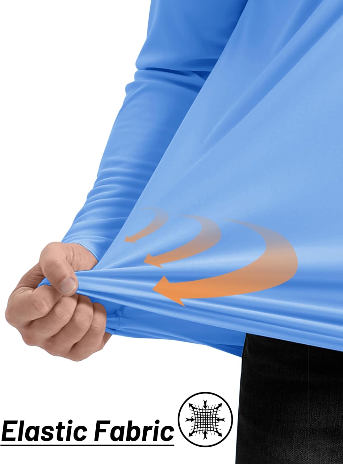 TACVASEN Men's Long Sleeve Athletic Shirts 1/4 Pullover Zip Sun Protection Rash Guard UPF 50+ Outdoor Running T-Shirts - Image 5