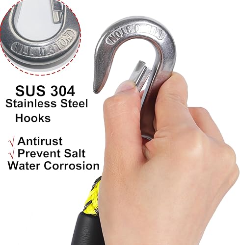 Miniatura 3 de Cuerda de remolque resistente, cuerdas de remolque para tubos, tubo remolcable, 60 pies