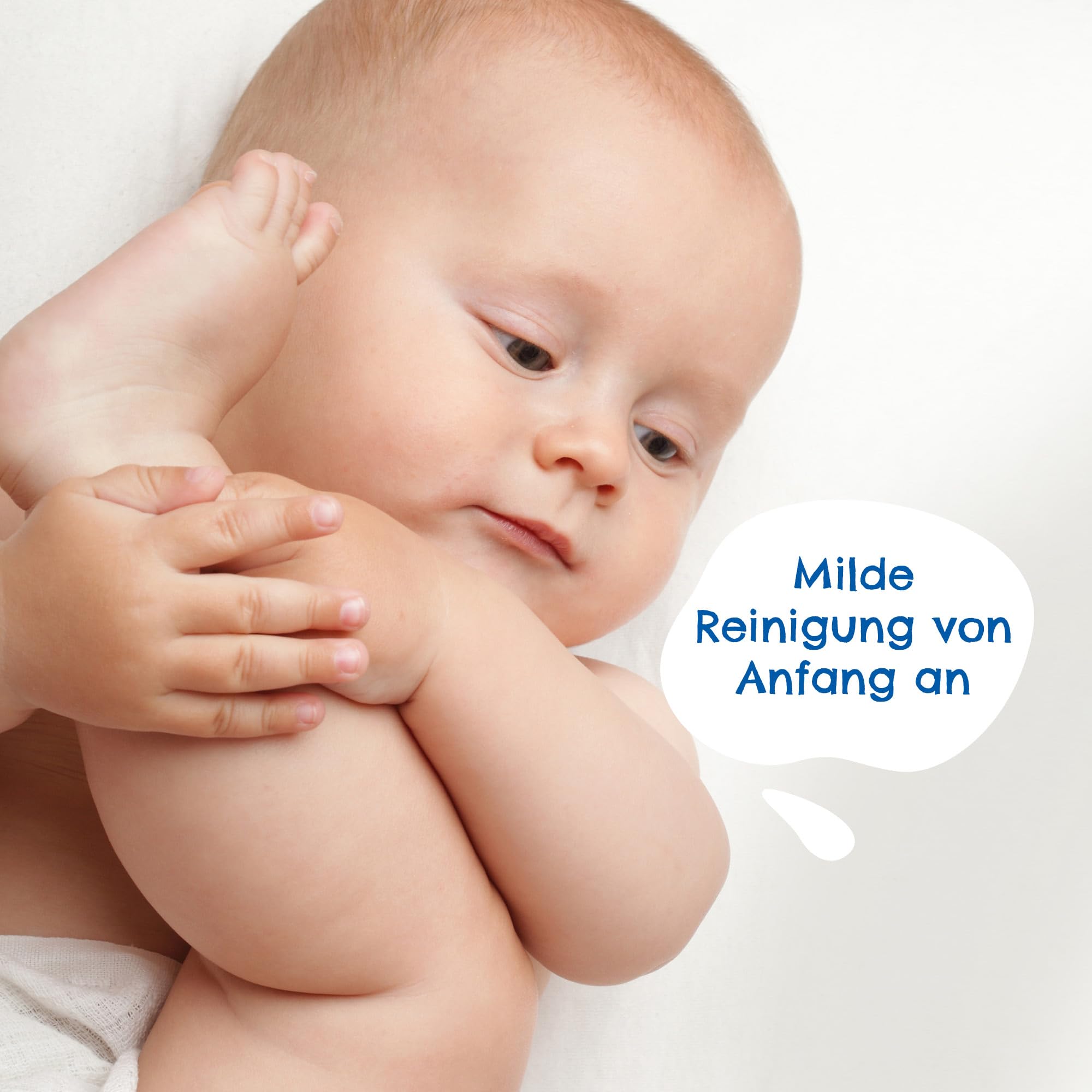 PAEDIPROTECT Feuchttücher 3 x 48 Stück, sensitive Baby Water Wipes mit 99% Wasser ohne Duftstoffe, für zarte Baby- und Kinderhaut, mit Kokosnussextrakt, ohne Mikroplastik, vegan (Packung mit 3)