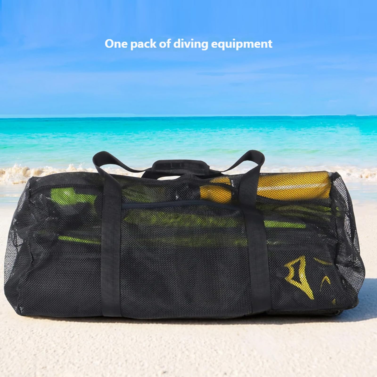 Bolsa de transporte para aparatos de respiración subacuática, impermeable, organizador de equipo de buceo para equipo de buceo de aletas, bolsa de inmersión de gran capacidad