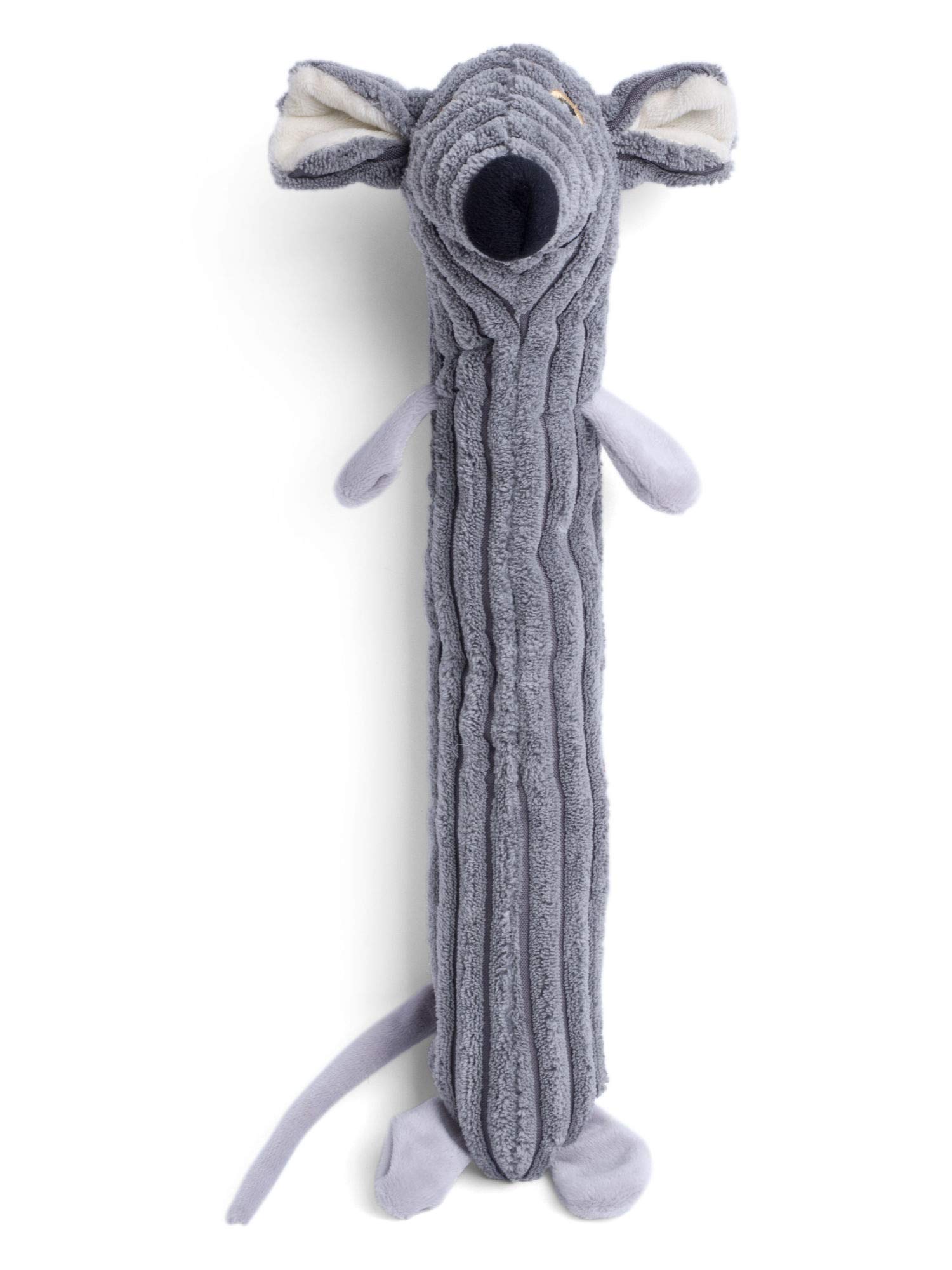 Petface Farmyard Buddies Mouse Stick Plush Dog Toy