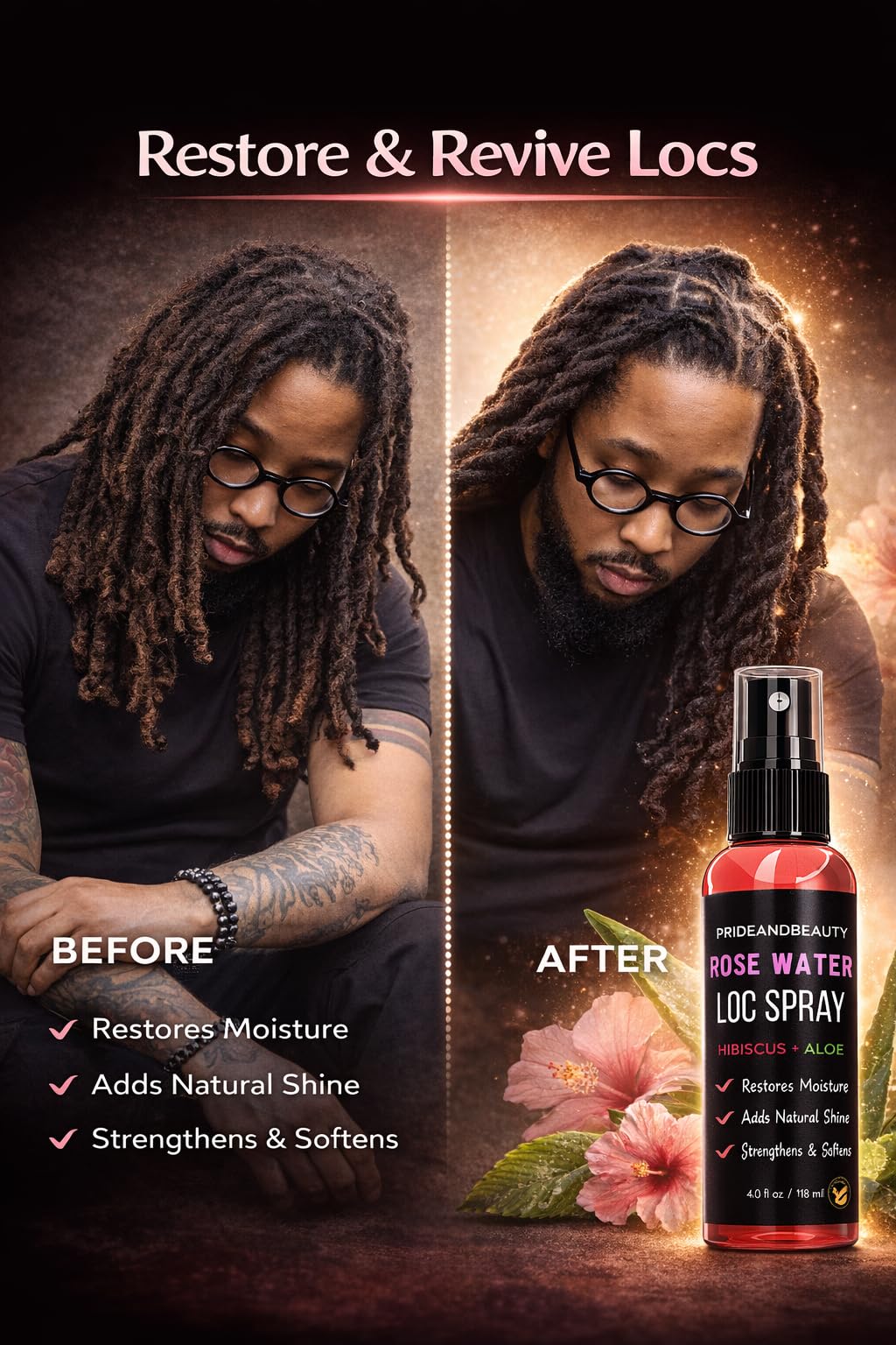 Amazon.com: Pride and Beauty Hibiscus and Aloe Vera Hair Growth Spray for  Dreadlocks and Loose Hairstyles Hair Care Treatment  Hydrate Dry Damaged  Hair : Beauty & Personal Care