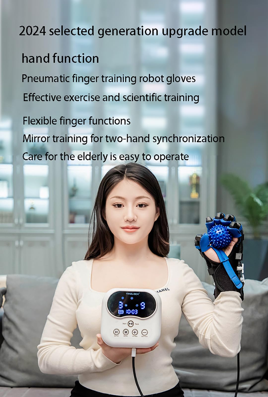 Guantes robóticos de Entrenamiento de rehabilitación, Equipo de Fisioterapia fortalecedor de Manos para Pacientes con disfunción de la Mano, hemiplejía, accidente cerebrovascular
